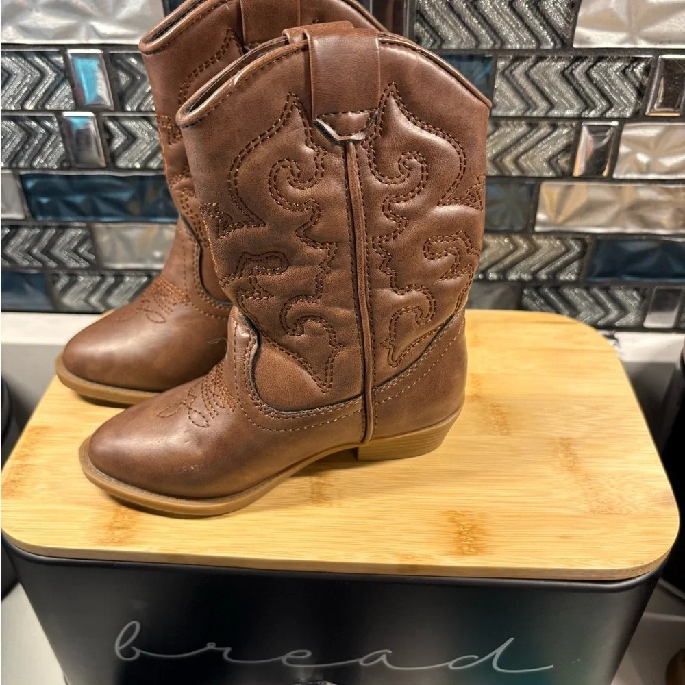 Tucker + Tate Brown Kids Western Boots